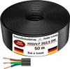 50m plastový hadicový kábel H05VV-F 3G2,5 čierny flexibilný Náhľad obrázku produktu 4