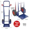 HBH® Sackkarre 200kg Luftreifen TK200LU04, hoher Ramen, Produktbild-Vorschau 2