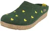 Haflinger Damen Pantoffel Schurwolle Herz Stickerei Grizzly Produktbild-Vorschau 1