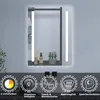 Badspiegel mit Beleuchtung 50×70cm Wandschalter Touch Produktbild-Vorschau 2