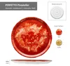 6tlg Set Perfetto Pizzateller Ø31,5cm Rot Gelb Porzellan Produktbild-Vorschau 6