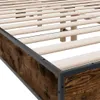 vidaXL Rám postele z kouřového dubu 140x190 cm Materiál na Náhled obrázku produktu 7