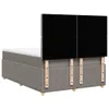 Eleganten-Stil Boxspringbett mit Matratze Taupe 160x200 cm Produktbild-Vorschau 7