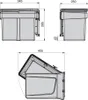 Poubelle de recyclage Recycle pour fixation sur porte et Voir les images du produit 2