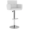 vidaXL Barhocker 2 Stk. Weiß Kunstleder -  Barhocker Produktbild-Vorschau 3