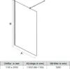SONNI Duschwand Walk-in-Dusche NANO-GLAS (110cm) Glas für Produktbild-Vorschau 7