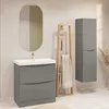 Badezimmerschrank AUSTIN Grau Hochglanz 40 x 150 x 34 cm Produktbild-Vorschau 4