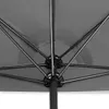ProGarden Sonnenschirm 250 cm Halbrund Anthrazit Produktbild-Vorschau 6