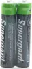 Two AAA batteries are shown side-by-side, wrapped in plastic. Anteprima dell’immagine prodotto