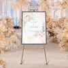 stojak podłogowy 2PCS Gold Iron Easel Art Display Ślubny Podgląd zdjęcia produktu 4