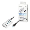 LogiLink USB 3.0 Hub + mit Kartenleser 3-Port silber Produktbild-Vorschau 4