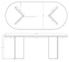 Selsey OVO - Esstisch oval, Weiß, 90x204 cm Produktbild-Vorschau 4