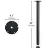 A diagram showing the dimensions of a table leg and its mounting plate. Podgląd zdjęcia produktu