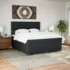 Boxspringbett mit Matratze Schwarz 180x200 cm Kunstleder Produktbild-Vorschau 3
