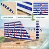 Lantigo Paravent de Plage Ancre rouge et bleue 10 m Voir les images du produit 3