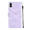 Hülle für iPhone XS Max Prägung Flip Leder Brieftasche Produktbild-Vorschau 4