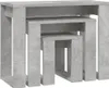 vidaXL Zestaw stolików 3-częściowy beton szary materiał Podgląd zdjęcia produktu 5