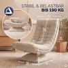 CASARIA Relaxsessel mit verstellbarer Rückenlehne Creme Produktbild-Vorschau 3