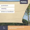 Perel Quadratisches Sonnensegel 5 x 5 m, wasserabweisendes Produktbild-Vorschau 3