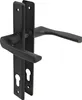 Set porta nero: maniglia, serratura, cilindro 90/22 Anteprima dell’immagine prodotto 6