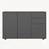 Credenza «Paarl» con 3 ante e 2 cassetti, 74 x 117 x 36 cm, Anteprima dell’immagine prodotto 5