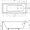 Aqua For You | Besco Badewanne Rechteckig Modern - 120 x 70 Produktbild-Vorschau 4