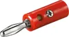 Goobay Bananen-Stecker, mit Schraubanschlüssen, rot, 1 Stk. Produktbild-Vorschau 1