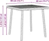 vidaXL Garten-Couchtisch Rechteckig Grau 40x40x37 cm Poly Produktbild-Vorschau 5