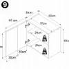 ULWEHOME | Küchenzeile 280 cm Eiche Wotan, Küchenmöbel-Set Produktbild-Vorschau 15
