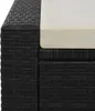 vidaXL Dvojité ležadlo Poly Rattan Black Náhľad obrázku produktu 3