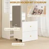 Tavolino da trucco HOMCOM, con specchio, sgabello, Anteprima dell’immagine prodotto 6