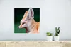 MuchoWow® Poster Fuchs - Tiere - Grün 30x30 cm - Wandposter Produktbild-Vorschau 5