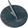 Esschert Design Schiefer Sonnenuhr Text rund; LS002 Produktbild-Vorschau 1