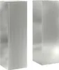 vidaXL Supporto per piante 2 pezzi Argento 24 x 24 x 75 cm Anteprima dell’immagine prodotto 1