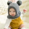 Baby schlupfmütze Warm Niedlich Bär Wintermütze Schalmütze Produktbild-Vorschau 2