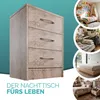 CASARIA Nachttisch mit 3 Schubladen Holz Eiche Produktbild-Vorschau 6