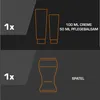 An infographic showing two sets of products with quantities and descriptions. Podgląd zdjęcia produktu