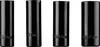 Four black socket wrenches are lined up against a white background. Produktbild-Vorschau