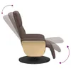 vidaXL Relaxsessel mit Fußteil Braun Kunstleder Produktbild-Vorschau 6