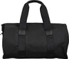 A black duffel bag against a white background. Produktbild-Vorschau