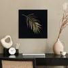 MuchoWow® Poster Pflanzen - Gold - Schwarz - Blätter - Produktbild-Vorschau 3