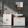 Badspiegelschrank Vicco Irma Weiß Hochglanz/Goldkraft Eiche Produktbild-Vorschau 4