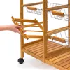 Relaxdays Servírovací vozík James XXL, VxŠxH: 80x67x37 cm, Náhľad obrázku produktu 5