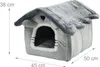 Relaxdays, niche pour chat, maison pour chat avec coussin Voir les images du produit 4