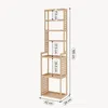 Étagère sur pied Forssa 165 x 42 x 28 cm Étagère en bambou Voir les images du produit 4
