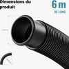 Wiltec Tuyau piscine noir – 6 m de long, Ø 38 mm – Tuyau Voir les images du produit 4