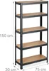 Relaxdays Schwerlastregal, HBT: 150 x 75 x 30 cm, Traglast: Produktbild-Vorschau 4