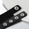 Schmuck Damen Choker Halsband Halskette, Leder Legierung Produktbild-Vorschau 3