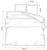 vidaXL Komplet pościeli czarno-białej 260x240 cm bawełna Podgląd zdjęcia produktu 6