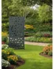 Sichtschutzwand floraworld Kreise 90 x 180 cm anthrazit Produktbild-Vorschau 1